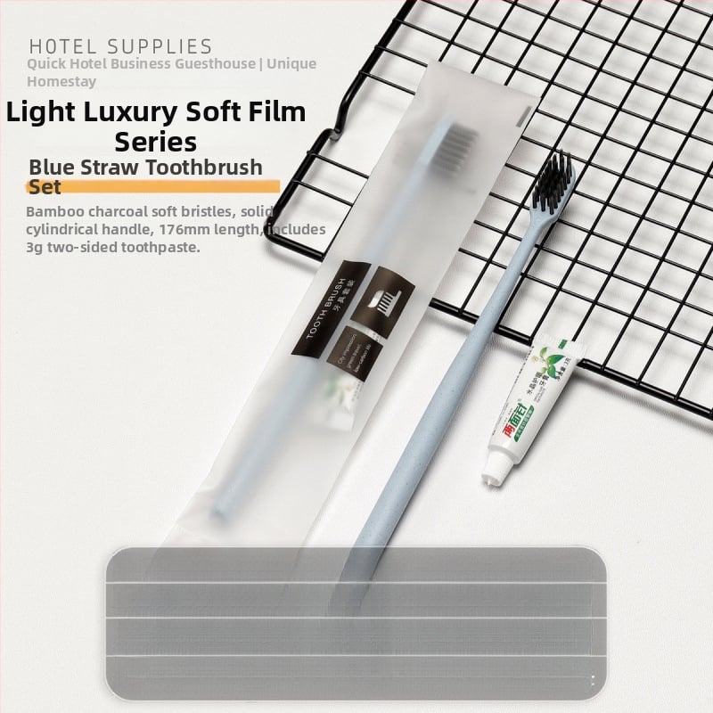 Еднократна четка за зъби за домашна или хотелска употреба, индивидуално опакована, с паста за зъби, меки четина