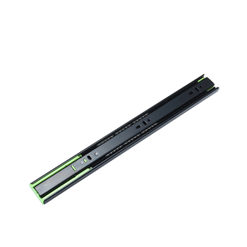 Troje sekcijska klizna vodilica za ladicu s amortizacijom, tiha kuglična vodilica od čelika, model H12b, materijal: čelik, završne obrade: elektroforeza, elektrogalvanizacija, brušenje