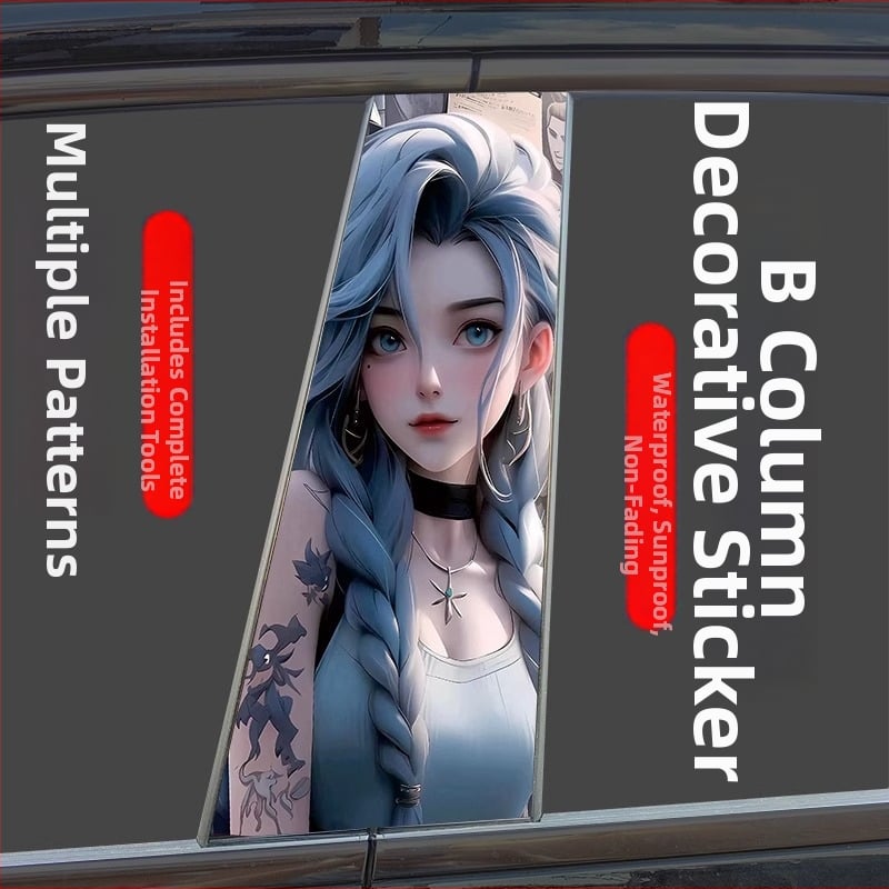 Sticker pentru caroserie auto cu montare magnetică, material: bandă adezivă, brand Like Car Source