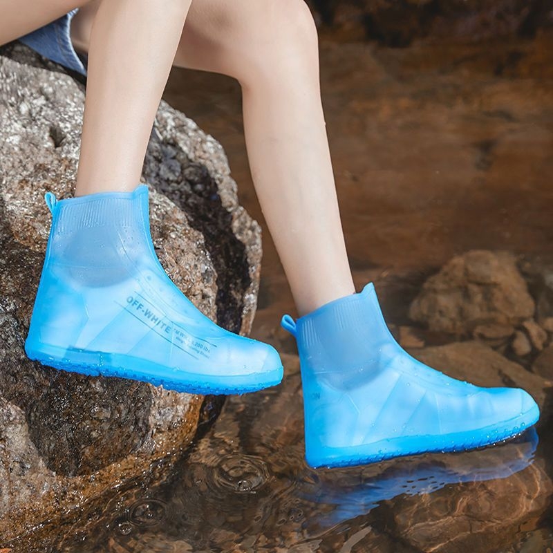 Κάλυμμα παπουτσιών από σιλικόνη για άνδρες και γυναίκες, αδιάβροχο, αντιολισθητικό, ανθεκτικό στη φθορά, παχύτερο.