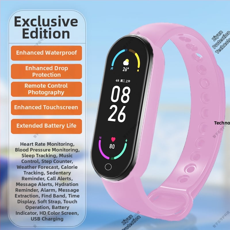 10η γενιά έξυπνο βραχιόλι-ρολόι για παιδιά, λουράκι σιλικόνης, αδιάβροχο, πλαστικό περίβλημα