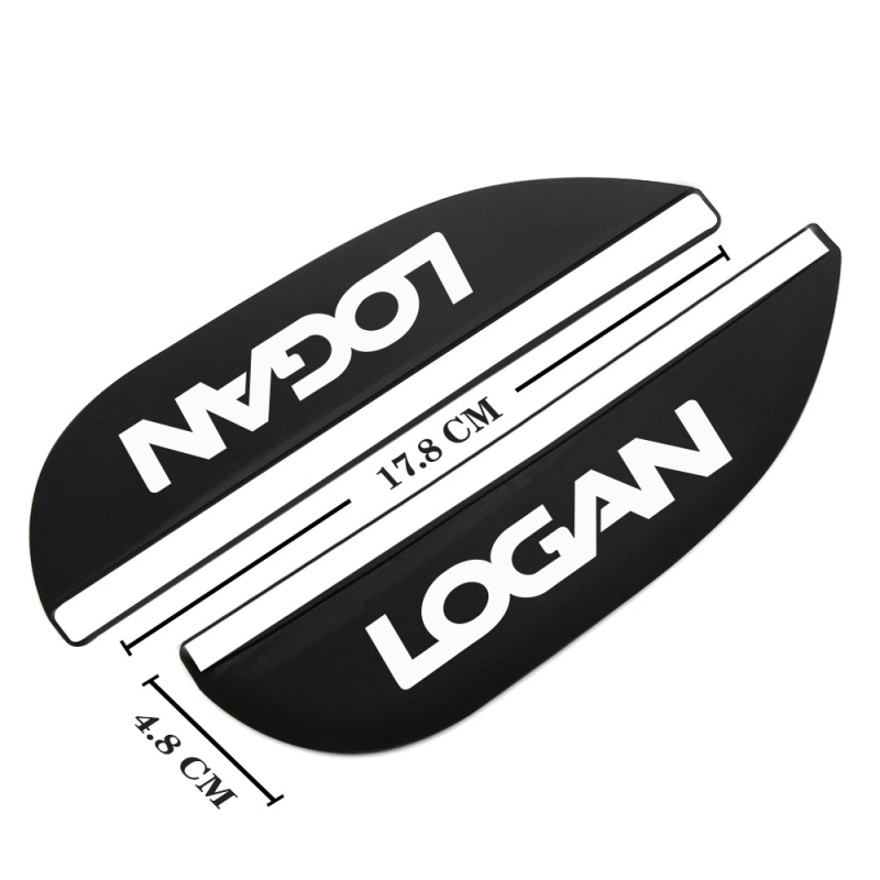 Дъждовен щит за огледалото Renault Zoe, PVC материал, персонализиран, силно залепване