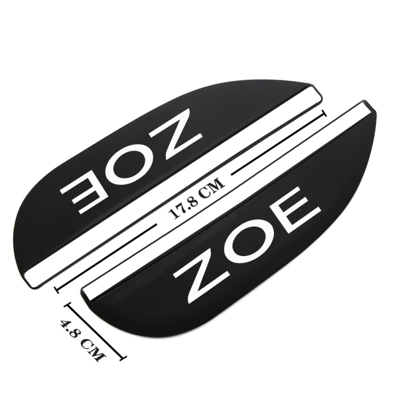 Дъждовен щит за огледалото Renault Zoe, PVC материал, персонализиран, силно залепване