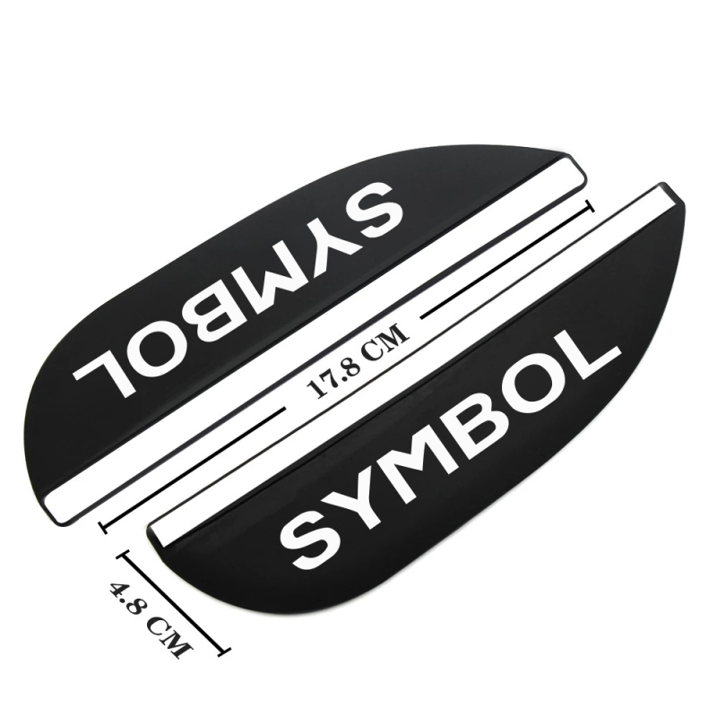 Дъждовен щит за огледалото Renault Zoe, PVC материал, персонализиран, силно залепване