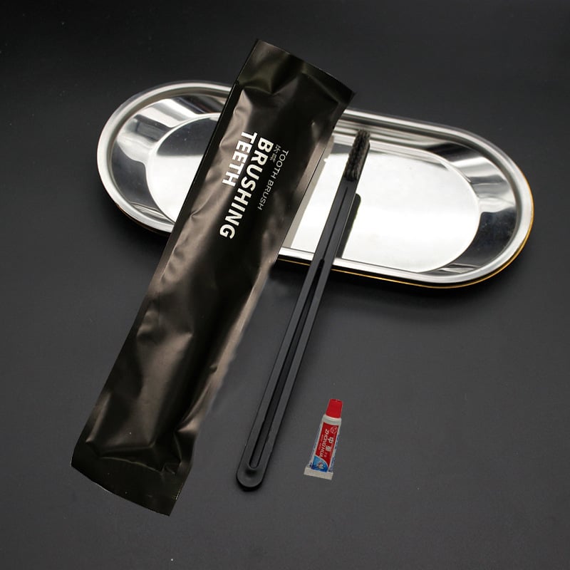 Комплект еднократни хигиенни принадлежности за хотелски стаи, PS пластмаса, биоразградим, печат на лого, персонализация