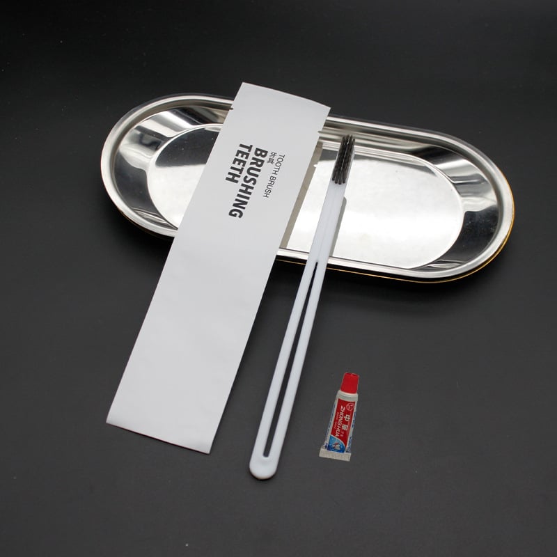 Комплект еднократни хигиенни принадлежности за хотелски стаи, PS пластмаса, биоразградим, печат на лого, персонализация