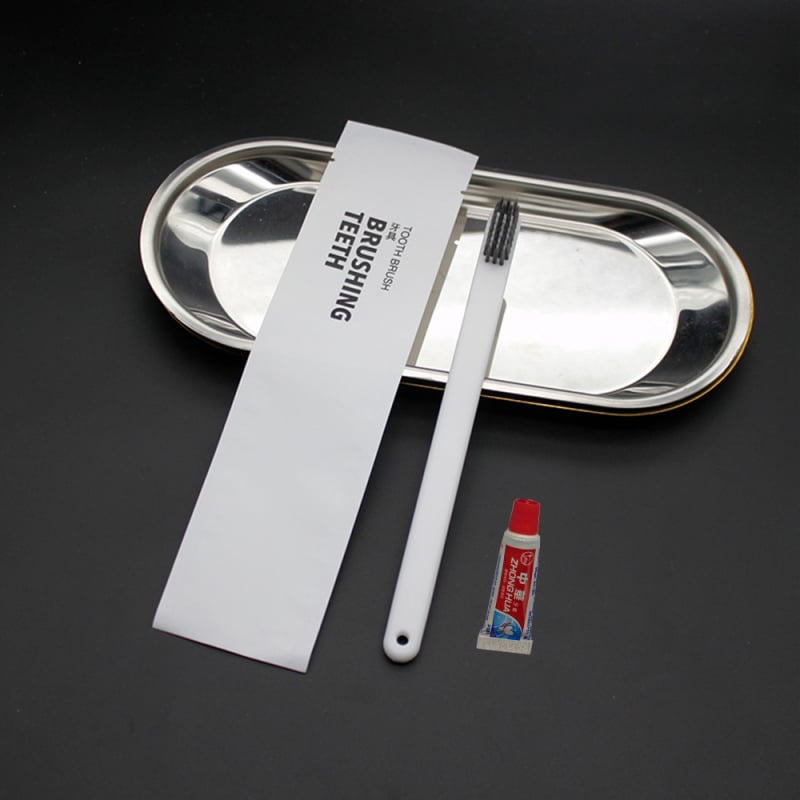 Комплект еднократни хигиенни принадлежности за хотелски стаи, PS пластмаса, биоразградим, печат на лого, персонализация