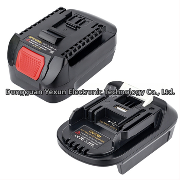 DM18M adaptér pre batériu Dewei 18-20V do Makita náradia, konvertor 5V 2.1A