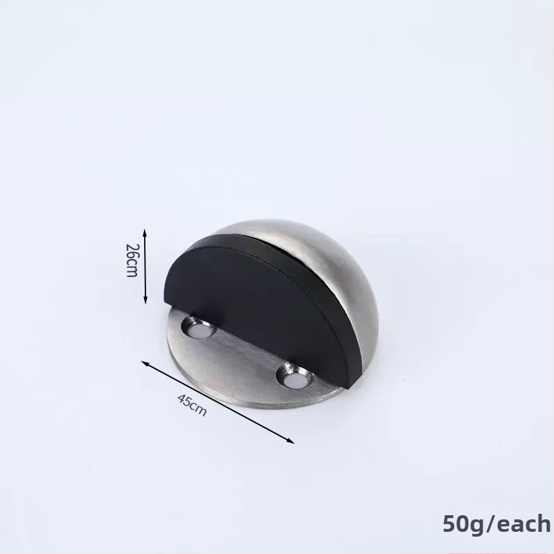 Nerezový doraz na dvere s hlavou korytnačky, namontovaný na podlahe, proti kolíziám, tichý chod, elektroplatovaný povrch