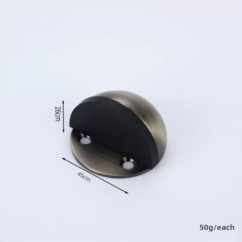 Nerezový doraz na dvere s hlavou korytnačky, namontovaný na podlahe, proti kolíziám, tichý chod, elektroplatovaný povrch