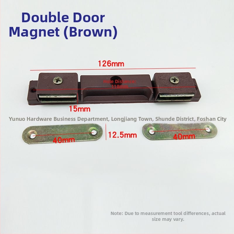 Μαγνητικός μηχανισμός πόρτας ντουλάπας — υλικό: πλαστικό και σίδηρος; κατασκευή με χύτευση υπό πίεση; στυλ: μοντέρνο μινιμαλιστικό; κατάλληλο για γυάλινες πόρτες ντουλαπών, εκθεσιακές