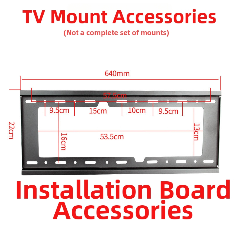 TV falis tartozék — kampólemez, teherbírás 11–15 kg, vasból készült konzol, falra szerelhető, mechanikus működtetés