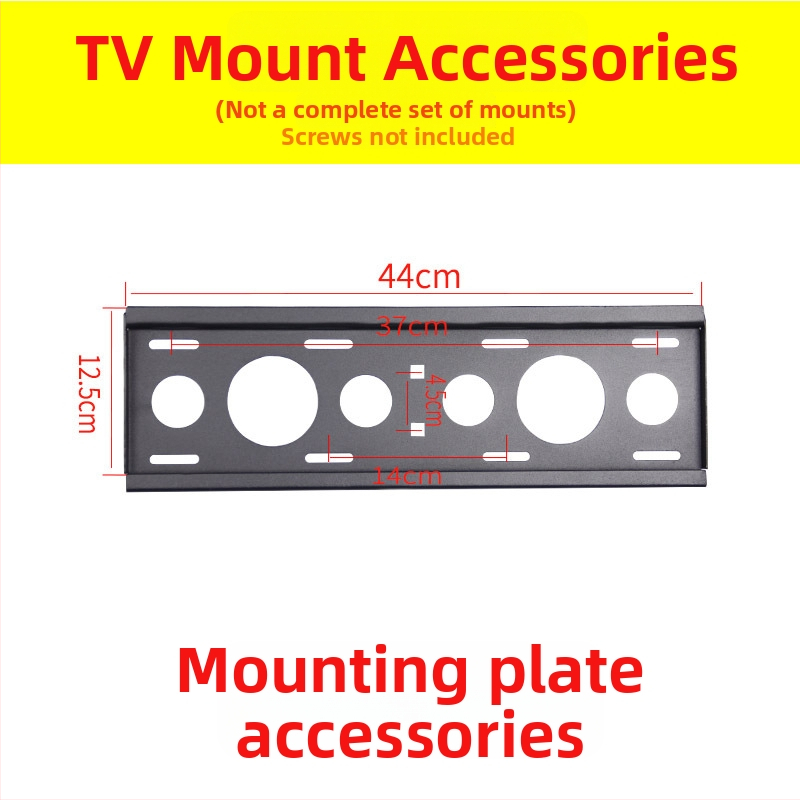 TV falis tartozék — kampólemez, teherbírás 11–15 kg, vasból készült konzol, falra szerelhető, mechanikus működtetés