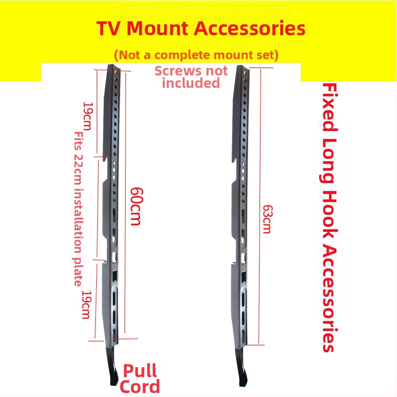 TV falis tartozék — kampólemez, teherbírás 11–15 kg, vasból készült konzol, falra szerelhető, mechanikus működtetés