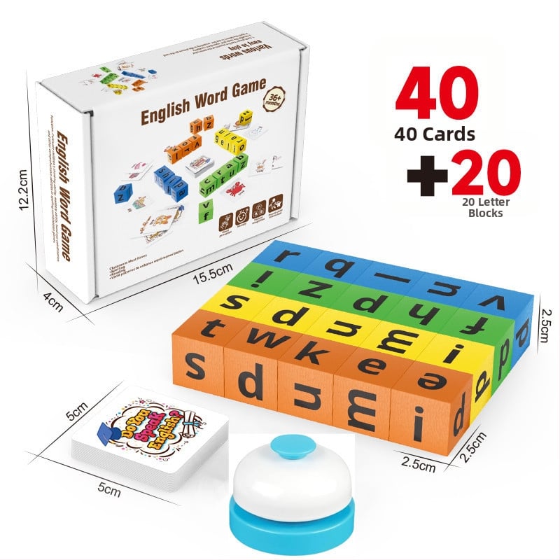 Edukativna stolna igra: spajanje slova engleske abecede za djecu od 3 do 6 godina, interaktivno učenje roditelj-dijete