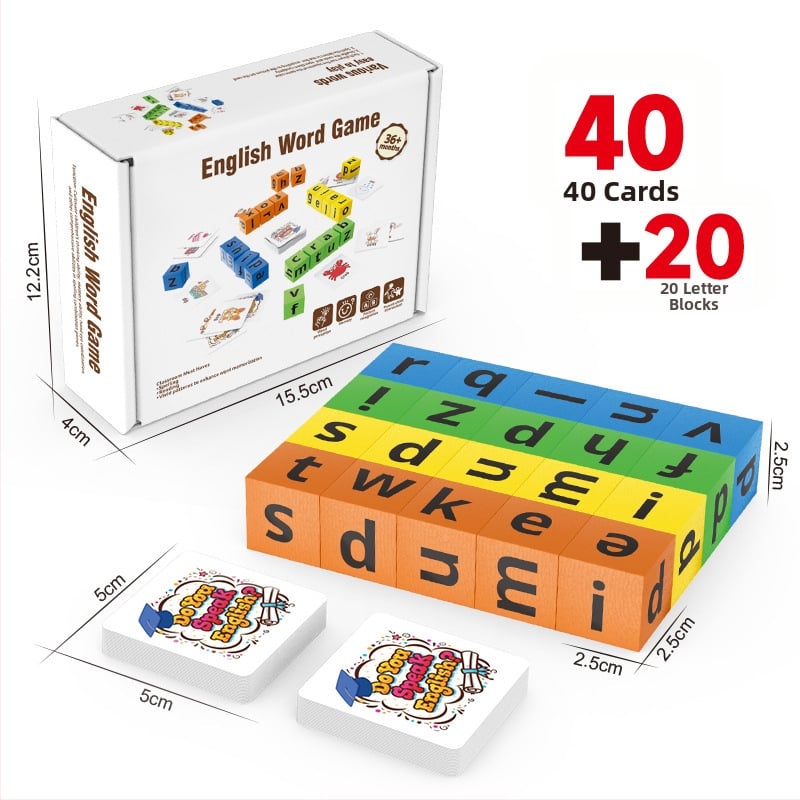 Edukativna stolna igra: spajanje slova engleske abecede za djecu od 3 do 6 godina, interaktivno učenje roditelj-dijete