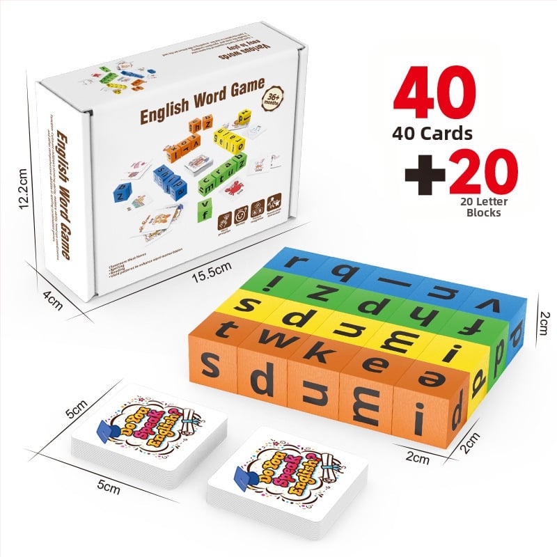 Edukativna stolna igra: spajanje slova engleske abecede za djecu od 3 do 6 godina, interaktivno učenje roditelj-dijete