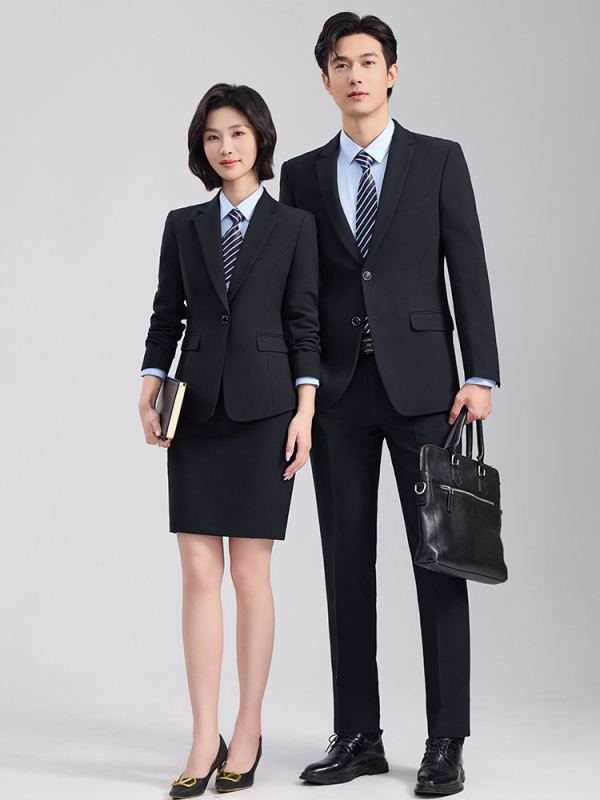 Унисекс комплект жилет и костюм, бизнес формален стил, еднообортен с два копчета, свободен силует, полиестер 70,4%