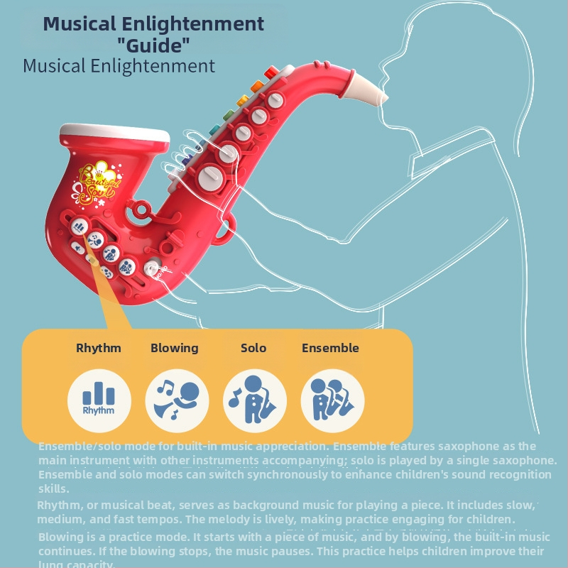 Detský dychový nástroj s osvetlením — Yitong, vhodné pre deti 4–6 rokov