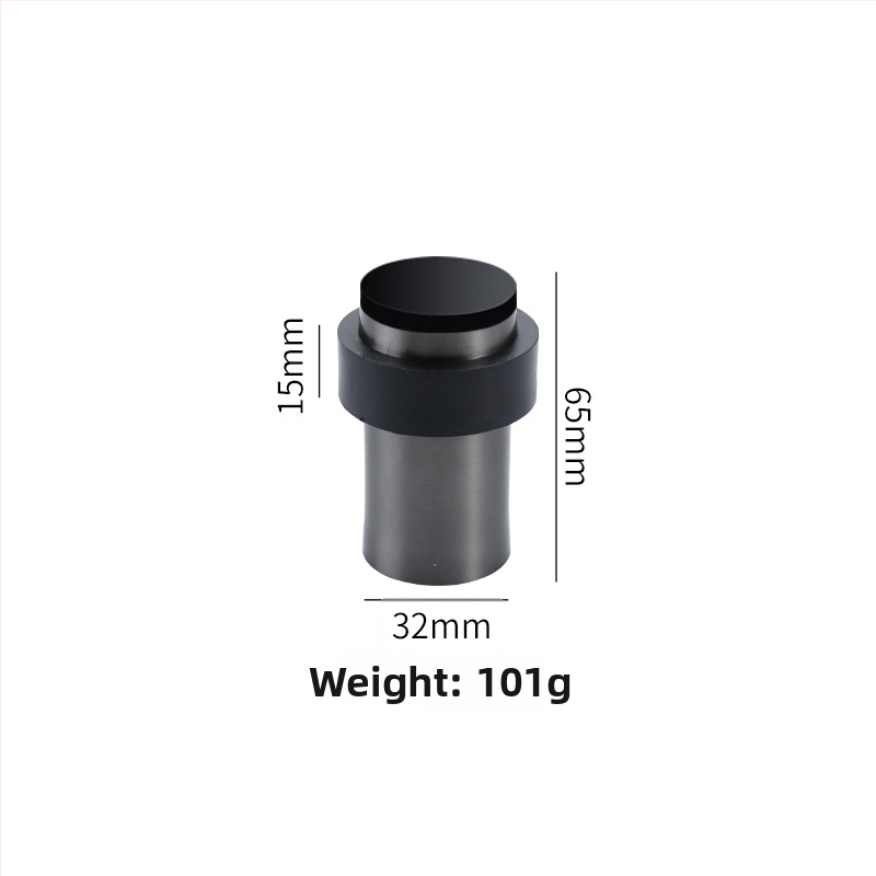 Zarážka na dvere s gumovou hlavou, nerezová oceľ, montáž na podlahe, leštené elektroplatovanie, moderný štýl