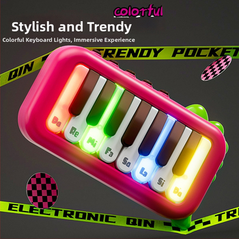 Detská vzdelávacia hudobná súprava hračiek — Rattle, Hand Drum, Harmonica, Horn; Plastové; Vek 0–3 rokov; 3C certifikácia 2023152202045944