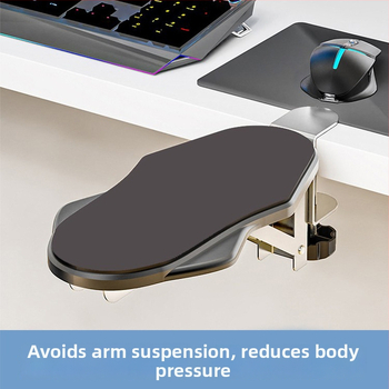 Podpora lakťa do kancelárie — otočná opora lakťa, silikón + textil, protišmykové, ľahko čistiace