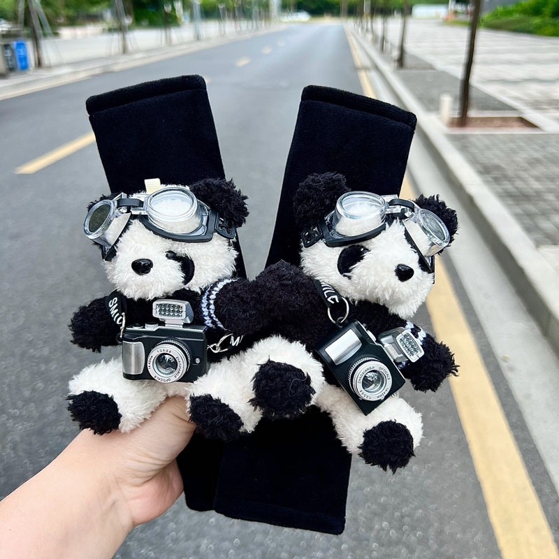 Jastučić za remen sigurnosti automobila s crtić pandom – sladak dizajn pandi, universalno za sve sezone, 0,3 kg, artikl AL980330289527, marka Other