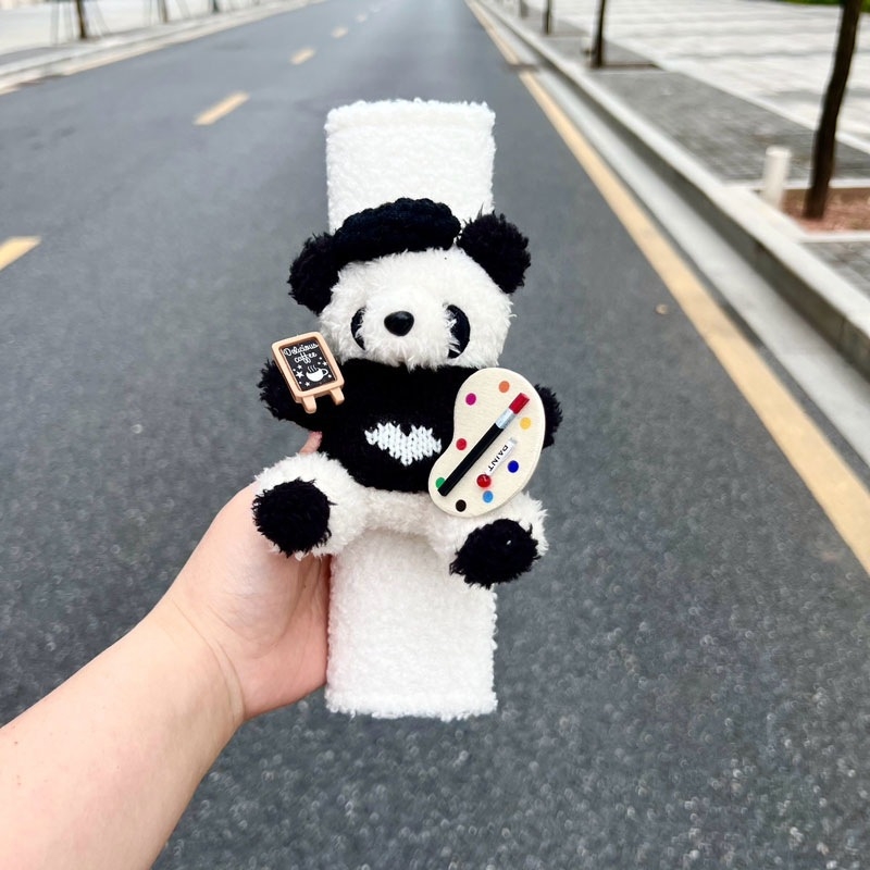 Jastučić za remen sigurnosti automobila s crtić pandom – sladak dizajn pandi, universalno za sve sezone, 0,3 kg, artikl AL980330289527, marka Other