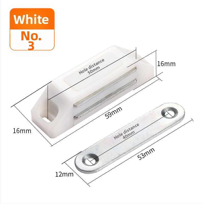 Magnetski zatvarač vrata ormarića i kupaonice – model 351, plast, automatsko upravljanje, moderan minimalistički stil