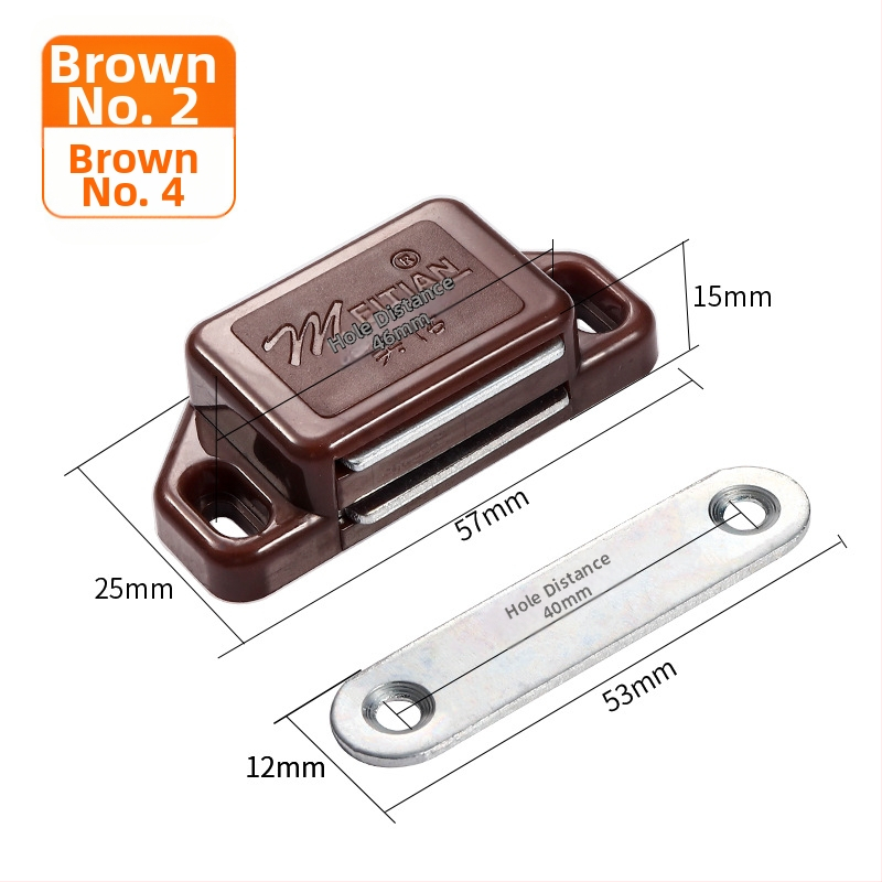 Magnetski zatvarač vrata ormarića i kupaonice – model 351, plast, automatsko upravljanje, moderan minimalistički stil