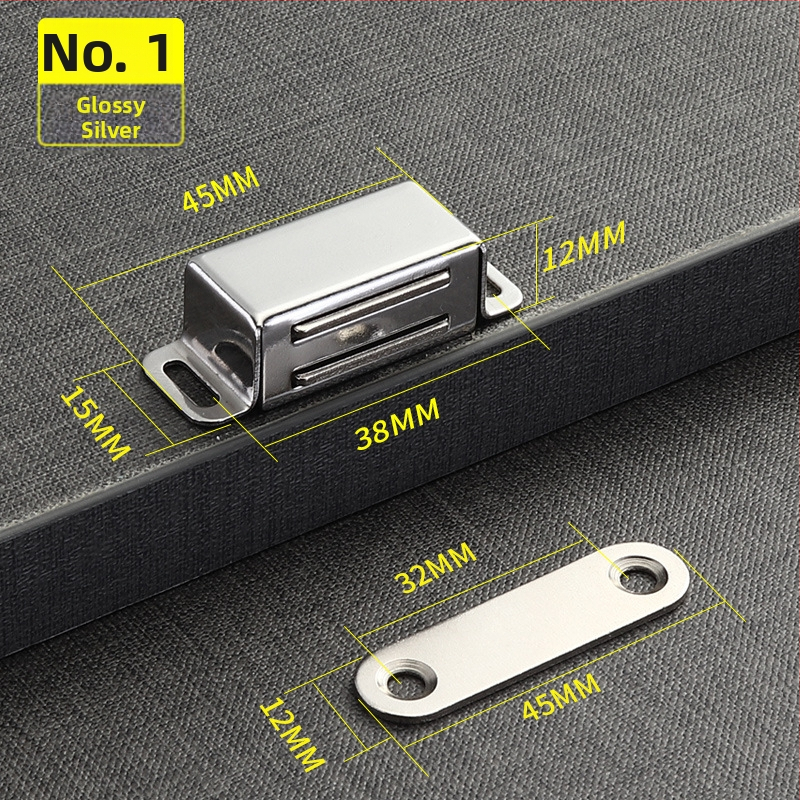 Magnetski zatvarač vrata ormarića i kupaonice – model 351, plast, automatsko upravljanje, moderan minimalistički stil