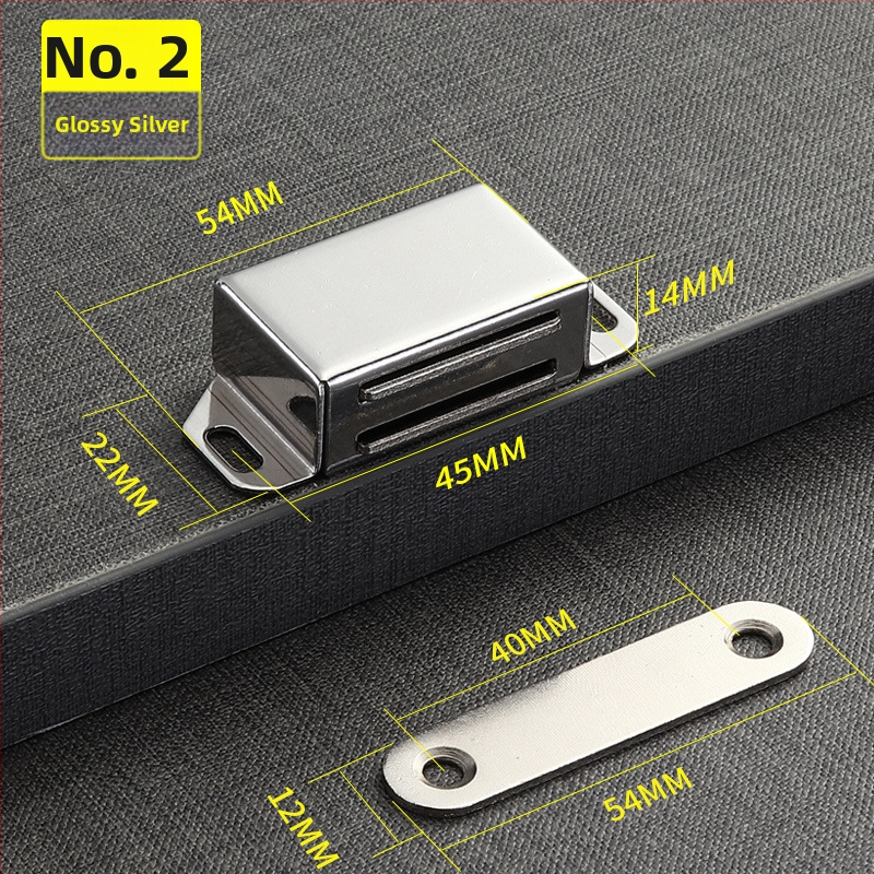 Magnetski zatvarač vrata ormarića i kupaonice – model 351, plast, automatsko upravljanje, moderan minimalistički stil