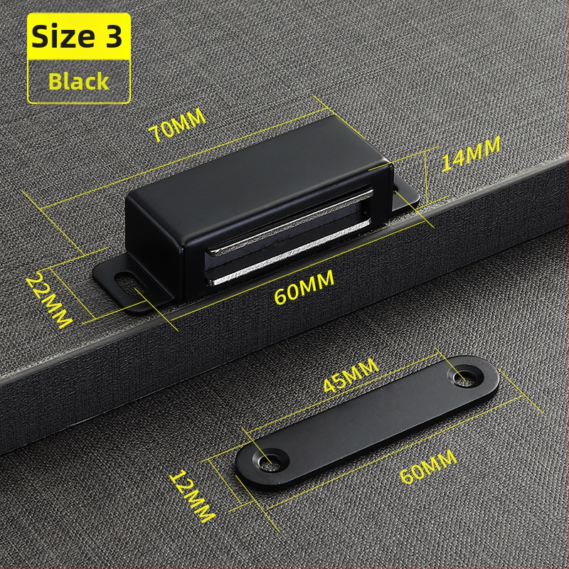 Magnetski zatvarač vrata ormarića i kupaonice – model 351, plast, automatsko upravljanje, moderan minimalistički stil