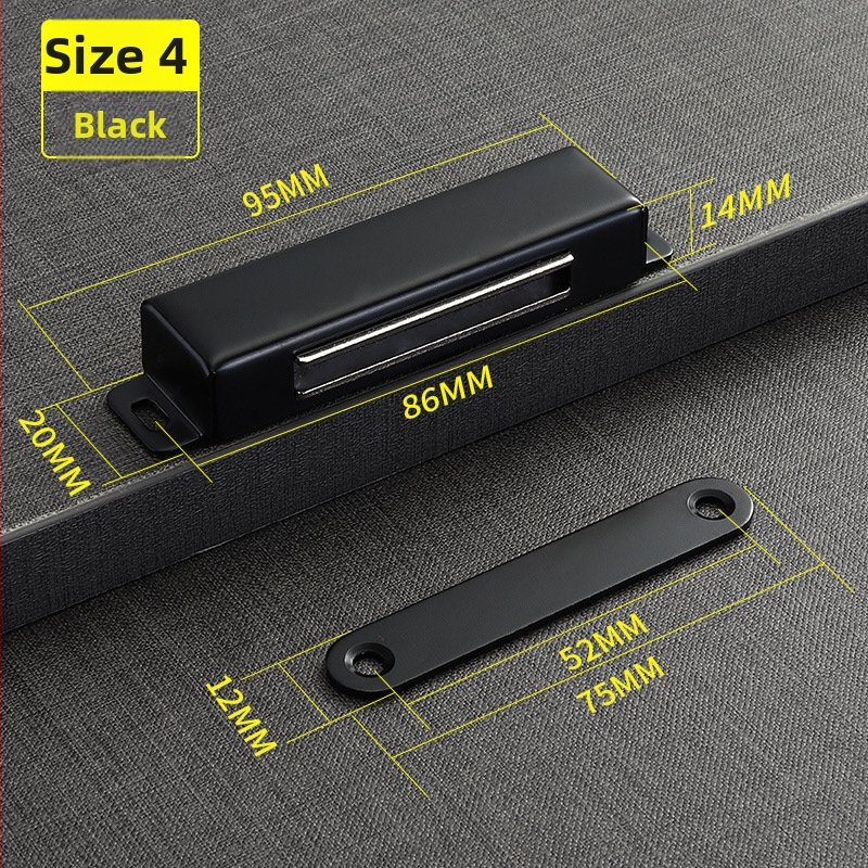 Magnetski zatvarač vrata ormarića i kupaonice – model 351, plast, automatsko upravljanje, moderan minimalistički stil