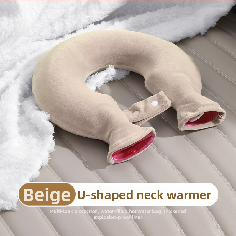 Vrecúško s vodou v tvare U na krk a plecia, PVC materiál, naplnené vodou, studená aj teplá použitie