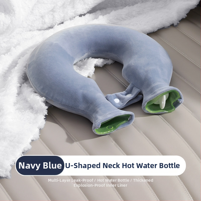 Vrecúško s vodou v tvare U na krk a plecia, PVC materiál, naplnené vodou, studená aj teplá použitie