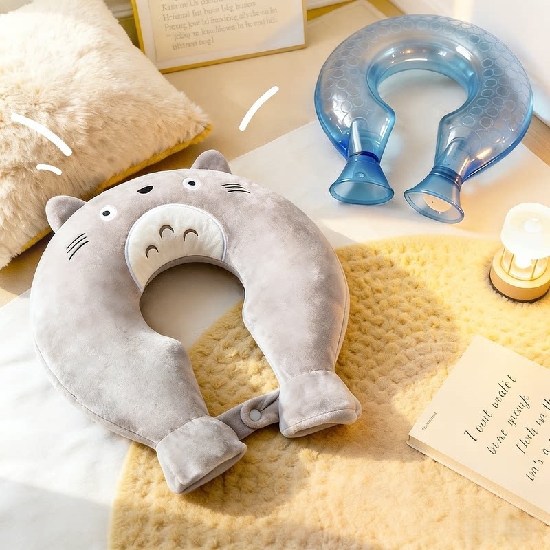 Σάκος ζεστού νερού σε σχήμα U για τον αυχένα και τους ώμους, PVC υλικό, πλήρωση με νερό, διπλή χρήση κρύου/θερού