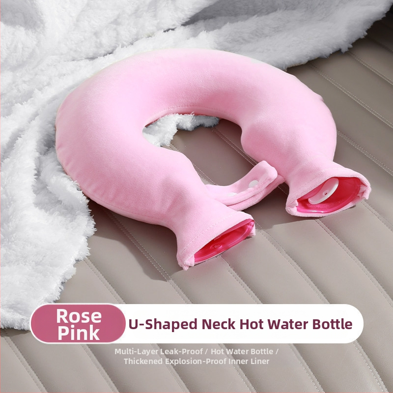 Vrecúško s vodou v tvare U na krk a plecia, PVC materiál, naplnené vodou, studená aj teplá použitie