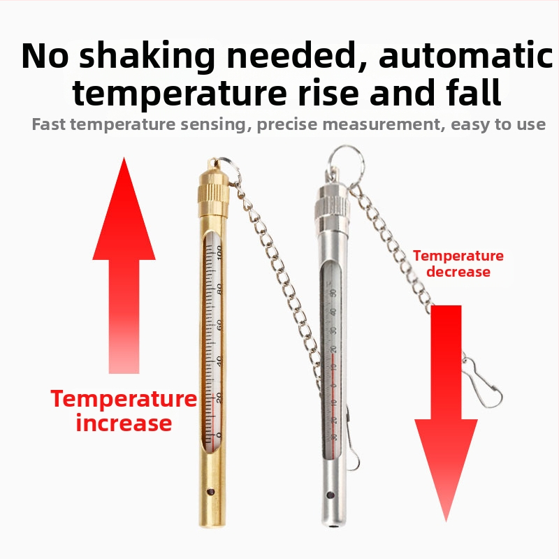 Rudarski termometar s bakrenom i nehrđajućim čeličnim kućištem za mjerenje vodene temperature (Materijal: Drugi; Porijeklo: Drugo; Nije uvoz; Kategorija: Druga; Funkcija: Druga)