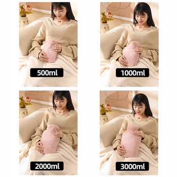 Μπουκάλι ζεστού νερού με μεγάλη χωρητικότητα για θέρμανση κρεβατιού και ποδιών, θέρμανση με έγχυση νερού, μάρκα Little Black Horse, υλικό υψηλής πυκνότητας PVC, βάρος 350 g