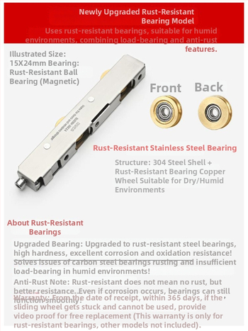 Erkély tolóajtó sín görgő, alumínium ötvözet, alsó görgő üvegajtókhoz, cikkszám F759H978S8JS68 (Alkalmazási terület: Egyéb; Márka: Egyéb)