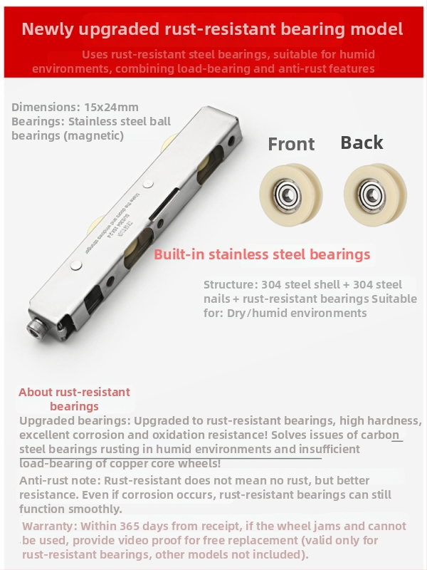 Erkély tolóajtó sín görgő, alumínium ötvözet, alsó görgő üvegajtókhoz, cikkszám F759H978S8JS68 (Alkalmazási terület: Egyéb; Márka: Egyéb)