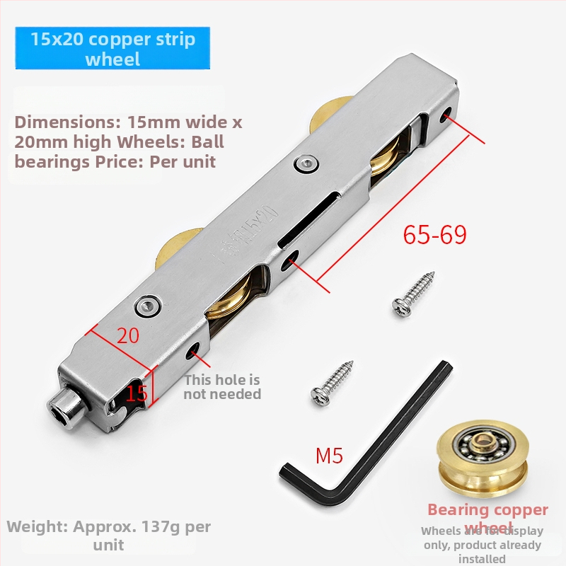 Erkély tolóajtó sín görgő, alumínium ötvözet, alsó görgő üvegajtókhoz, cikkszám F759H978S8JS68 (Alkalmazási terület: Egyéb; Márka: Egyéb)