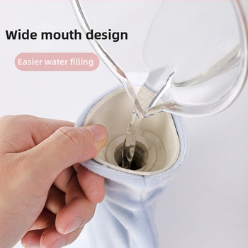 Taška na horúcu vodu s injekciou vody – Karikatúrny kozmonaut, guma, do ruky, 270 g, dvojité využitie teplo/studené