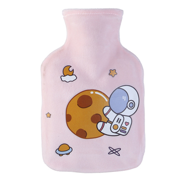 Θήκη ζεστού νερού με έγχυση – Καρτούν διαστημικός αστροναύτης, καουτσούκ, για το χέρι, 270 g, Διπλής χρήσης ζεστό/κρύο