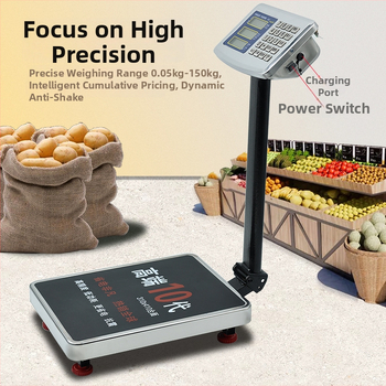 Επαγγελματική ηλεκτρονική ζυγαριά Shen xin, 150KG, υψηλή ακρίβεια ζύγισης, ηλεκτρονική μέτρηση, τροφοδοσία: μπαταρία μολύβδου-οξέος και παροχή ρεύματος, παραμετροποιήσιμη