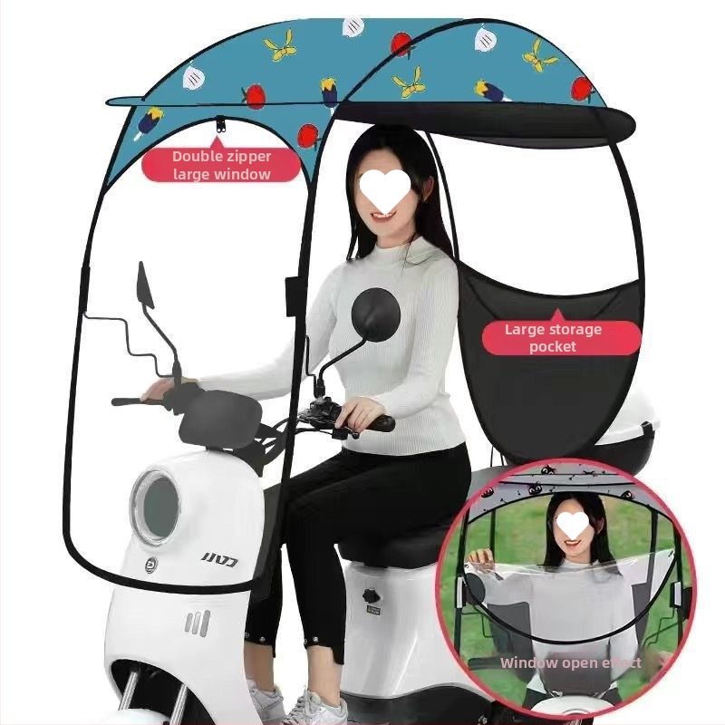 Ομπρέλα ήλίου για ηλεκτρικό αυτοκίνητο, αποσπώμενη και βολική, μορφή φιάλης κρασιού, ενισχυμένος σχεδιασμός, UV Pa+++ προστασία