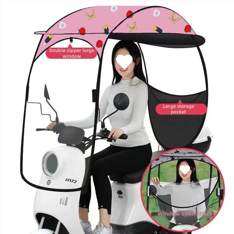 Ομπρέλα ήλίου για ηλεκτρικό αυτοκίνητο, αποσπώμενη και βολική, μορφή φιάλης κρασιού, ενισχυμένος σχεδιασμός, UV Pa+++ προστασία