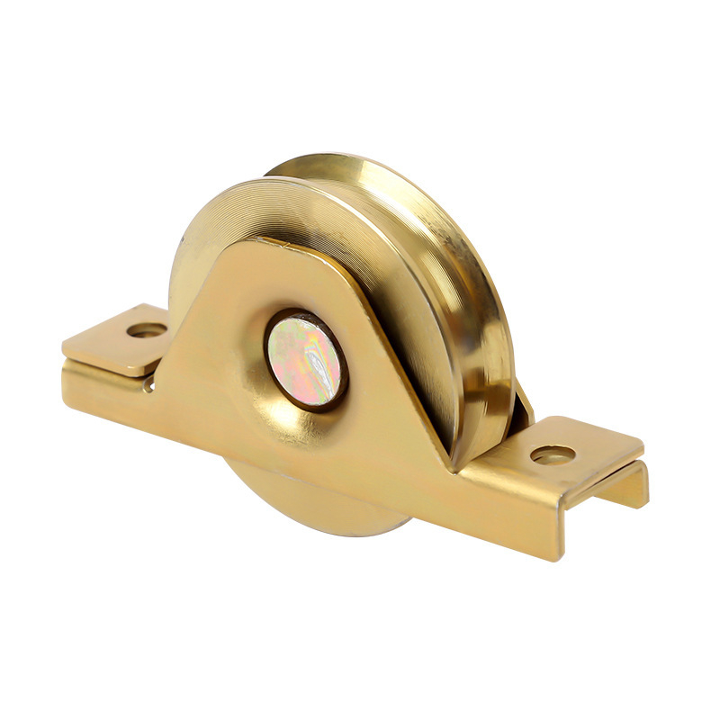 Csúszóajtó vezető görgő V-, U- és Y-típusú vezetőkkel, vastagított szerelvénylemez, teherbírás 0,5 t