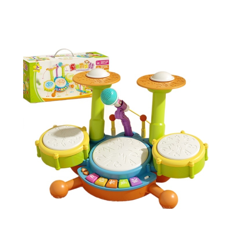 Dječja bubnjarska igračka – udarni instrument, plastična konstrukcija; brand Julebaby; za uzrast 0–3 godina; razvija koordinaciju ruke i oka te interaktivno učenje